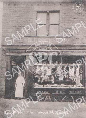 Brocksopp, butcher, Fulwood Road, Sheffield