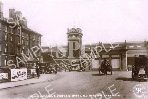 War Memorial & Victoria Hotel, Sheffield