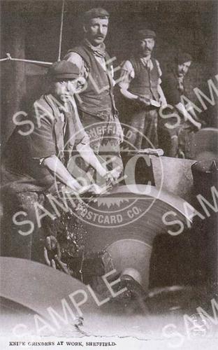 spc00139: Knife grinders at work, Sheffield