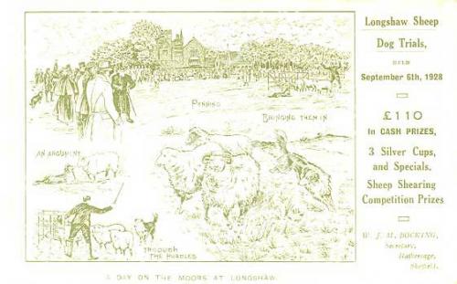 spc00162: Longshaw Sheepdog trials, 1928