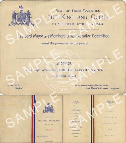 Royal Victoria Hotel - Queens Visit Menu