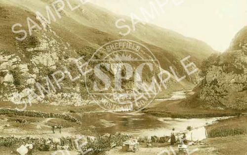 spc00239: Thorpe cloud, Dovedale and the Stepping Stones, Derbyshire (ND13)
