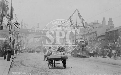 The Wicker, Sheffield Royal Visit 12th July 1905