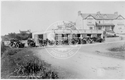 Lakeside Garage (old cars outside) Rhosneigr