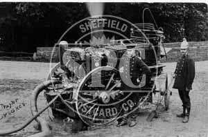 spc00462: Fire Engine at Crookes, Sheffield