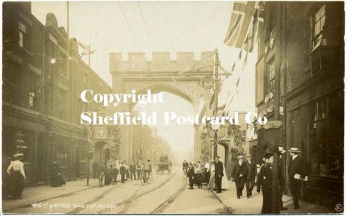 West Street Sheffield Royal Visit (arch) 