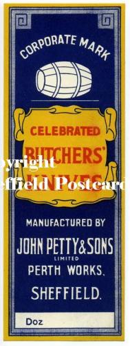 spc581: John Petty Butchers Knives label