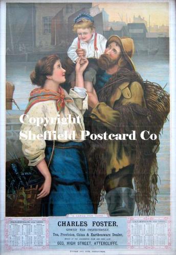Attercliffe - Charles Foster, Grocer, 1889 (fisherman & wife)