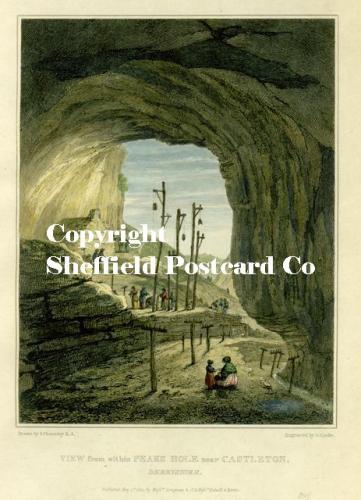 spc633: Castleton - rope walk in cave print c1822