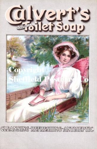 spc637: Kitchen & Food postcard adverts [Calvert's soap]
