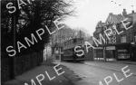spc00232: Tram at Eccelesall Road Church, Sheffield.