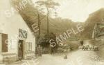 spc00236: Winnats pass and entrance to Speedwell Cavern in 1909 (ND10)
