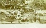 spc00253: The stepping stones at Endcliffe Park, Sheffield, c 1904 (NS14)